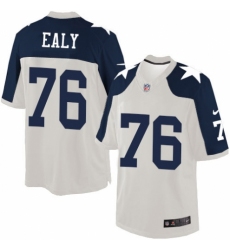 Men's Nike Dallas Cowboys #76 Kony Ealy Limited White Throwback Alternate NFL Jersey