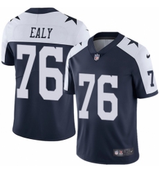 Men's Nike Dallas Cowboys #76 Kony Ealy Navy Blue Throwback Alternate Vapor Untouchable Limited Player NFL Jersey