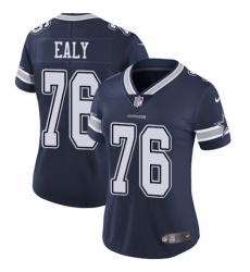 Women's Nike Dallas Cowboys #76 Kony Ealy Navy Blue Team Color Vapor Untouchable Limited Player NFL Jersey
