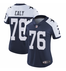 Women's Nike Dallas Cowboys #76 Kony Ealy Navy Blue Throwback Alternate Vapor Untouchable Limited Player NFL Jersey