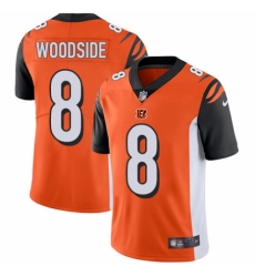 Youth Nike Cincinnati Bengals #8 Logan Woodside Orange Alternate Vapor Untouchable Limited Player NFL Jersey