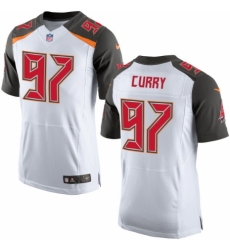 Men's Nike Tampa Bay Buccaneers #97 Vinny Curry Elite White NFL Jersey