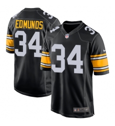Men's Nike Pittsburgh Steelers #34 Terrell Edmunds Game Black Alternate NFL Jersey