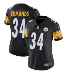 Women's Nike Pittsburgh Steelers #34 Terrell Edmunds Black Team Color Vapor Untouchable Limited Player NFL Jersey