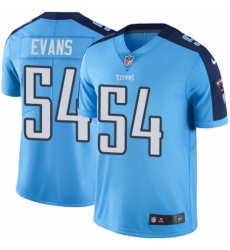 Men's Nike Tennessee Titans #54 Rashaan Evans Elite Light Blue Rush Vapor Untouchable NFL Jersey