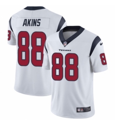 Youth Nike Houston Texans #88 Jordan Akins White Vapor Untouchable Elite Player NFL Jersey