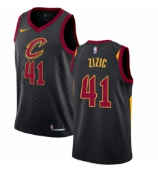 Women's Nike Cleveland Cavaliers #41 Ante Zizic Authentic Black NBA Jersey Statement Edition