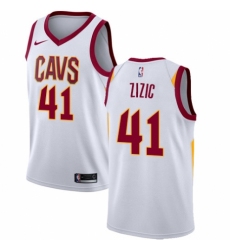 Youth Nike Cleveland Cavaliers #41 Ante Zizic Swingman White NBA Jersey - Association Edition
