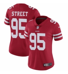 Women's Nike San Francisco 49ers #95 Kentavius Street Red Team Color Vapor Untouchable Limited Player NFL Jersey