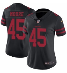 Women's Nike San Francisco 49ers #45 Tarvarius Moore Black Vapor Untouchable Elite Player NFL Jersey