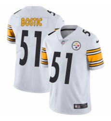Men's Nike Pittsburgh Steelers #51 Jon Bostic White Vapor Untouchable Limited Player NFL Jersey
