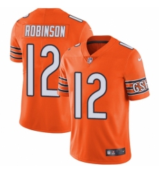 Youth Nike Chicago Bears #12 Allen Robinson Limited Orange Rush Vapor Untouchable NFL Jersey