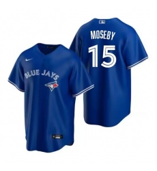 Mens Toronto Blue Jays #15 Moseby Nike Royal Alternate Cool Base Jersey