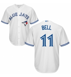 Youth Majestic Toronto Blue Jays #11 George Bell Replica White Home MLB Jersey