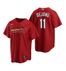Men's Nike St. Louis Cardinals #11 Paul DeJong Red Alternate Stitched Baseball Jersey