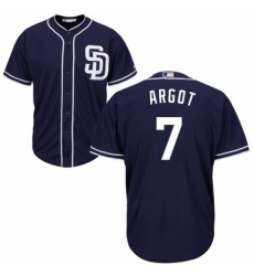 Men's Majestic San Diego Padres #7 Manuel Margot Replica Navy Blue Alternate 1 Cool Base MLB Jersey