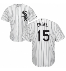 Youth Majestic Chicago White Sox #15 Adam Engel Authentic White Home Cool Base MLB Jersey