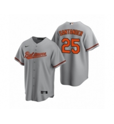 Youth Baltimore Orioles #25 Anthony Santander Nike Gray Replica Road Jersey