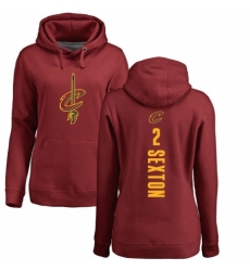 NBA Women's Nike Cleveland Cavaliers #2 Collin Sexton Maroon Backer Pullover Hoodie