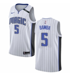 Women's Nike Orlando Magic #5 Mohamed Bamba Swingman White NBA Jersey - Association Edition