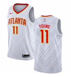 Women's Nike Atlanta Hawks #11 Trae Young Swingman White NBA Jersey - Association Edition