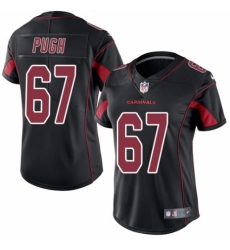 Women's Nike Arizona Cardinals #67 Justin Pugh Limited Black Rush Vapor Untouchable NFL Jersey