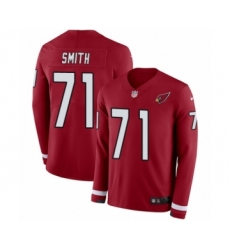 Men's Nike Arizona Cardinals #71 Andre Smith Limited Red Therma Long Sleeve NFL Jersey