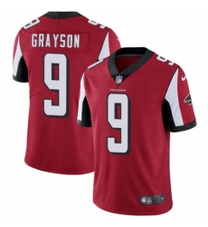 Men's Nike Atlanta Falcons #9 Garrett Grayson Red Team Color Vapor Untouchable Limited Player NFL Jersey