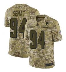 Men's Nike Atlanta Falcons #94 Deadrin Senat Limited Camo 2018 Salute to Service NFL Jersey