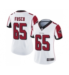 Women's Atlanta Falcons #65 Brandon Fusco White Vapor Untouchable Limited Player Football Jersey