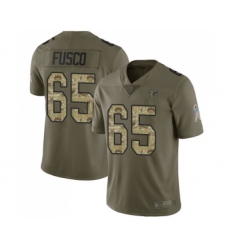 Youth Atlanta Falcons #65 Brandon Fusco Limited Olive Camo 2017 Salute to Service Football Jersey