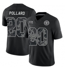 Men's Tennessee Titans #20 Tony Pollard Black F.U.S.E. 2026 Salute to Service Limited Football Stitched Jersey