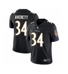 Youth Baltimore Ravens #34 Anthony Averett Black Alternate Vapor Untouchable Limited Player Football Jerse