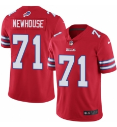 Men's Nike Buffalo Bills #71 Marshall Newhouse Limited Red Rush Vapor Untouchable NFL Jersey