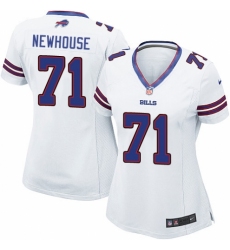 Women's Nike Buffalo Bills #71 Marshall Newhouse Game White NFL Jersey