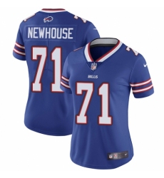 Women's Nike Buffalo Bills #71 Marshall Newhouse Royal Blue Team Color Vapor Untouchable Limited Player NFL Jersey
