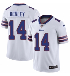 Men's Nike Buffalo Bills #14 Jeremy Kerley White Vapor Untouchable Limited Player NFL Jersey