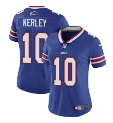 Women's Nike Buffalo Bills #10 Jeremy Kerley Royal Blue Team Color Vapor Untouchable Limited Player NFL Jersey