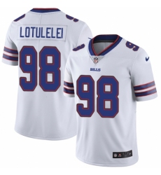 Youth Nike Buffalo Bills #98 Star Lotulelei White Vapor Untouchable Elite Player NFL Jersey