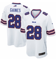 Men's Nike Buffalo Bills #28 Phillip Gaines Game White NFL Jersey