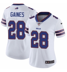 Women's Nike Buffalo Bills #28 Phillip Gaines White Vapor Untouchable Limited Player NFL Jersey