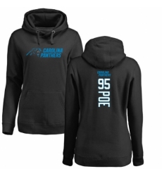 NFL Women's Nike Carolina Panthers #95 Dontari Poe Black Backer Pullover Hoodie