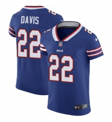 Men's Nike Buffalo Bills #22 Vontae Davis Royal Blue Team Color Vapor Untouchable Elite Player NFL Jersey