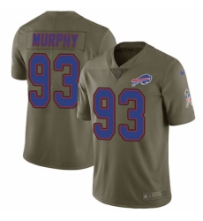 Men's Nike Buffalo Bills #93 Trent Murphy Limited Olive 2017 Salute to Service NFL Jersey
