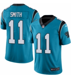 Men's Nike Carolina Panthers #11 Torrey Smith Blue Alternate Vapor Untouchable Limited Player NFL Jersey