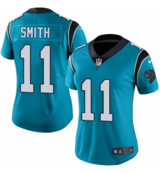 Women's Nike Carolina Panthers #11 Torrey Smith Blue Alternate Vapor Untouchable Limited Player NFL Jersey