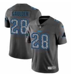 Men's Nike Carolina Panthers #28 Rashaan Gaulden Gray Static Vapor Untouchable Limited NFL Jersey