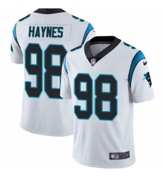 Men's Nike Carolina Panthers #98 Marquis Haynes White Vapor Untouchable Limited Player NFL Jersey