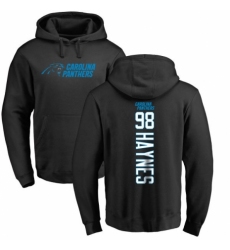 NFL Nike Carolina Panthers #98 Marquis Haynes Black Backer Pullover Hoodie