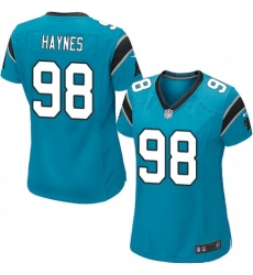 Women's Nike Carolina Panthers #98 Marquis Haynes Game Blue Alternate NFL Jersey